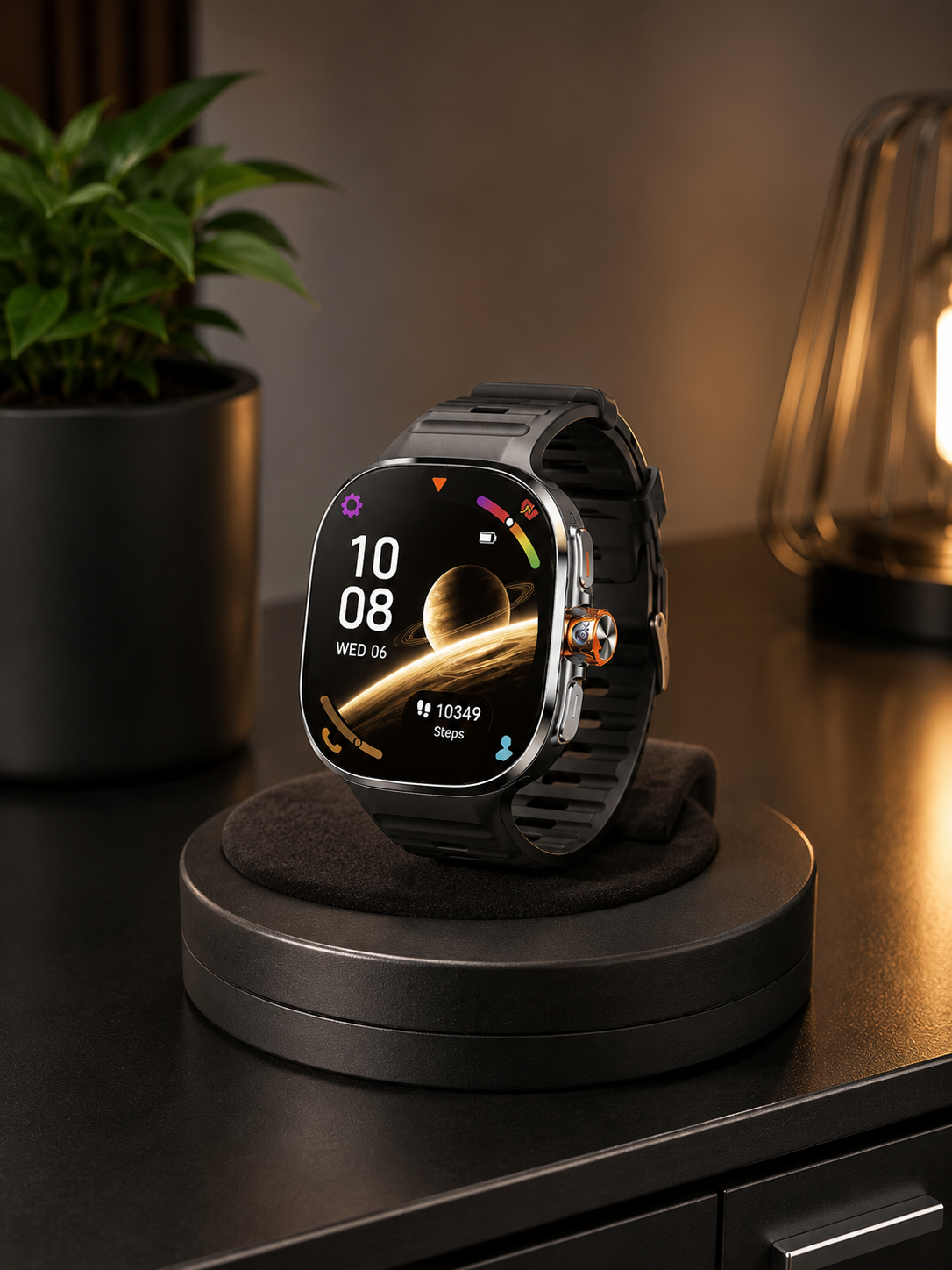 Moon Dream Smartwatch Android Premium — AMOLED 2,4" | 4G/5G | Caméra 13MP | GPS | Google Play
