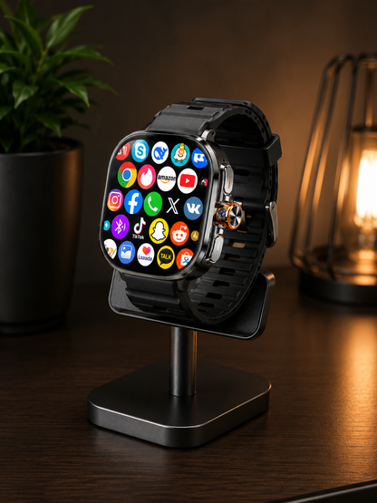 Moon Dream Smartwatch Android Premium — AMOLED 2,4" | 4G/5G | Caméra 13MP | GPS | Google Play