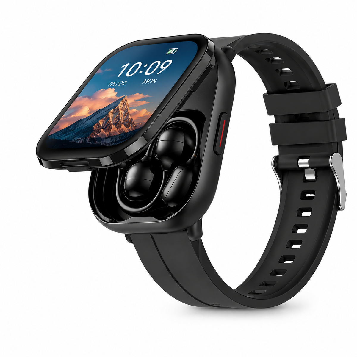 Moon Dream – Montre Connectée 2-en-1 + Écouteurs Open-Back | Écran HD 2,01", Appel Bluetooth, 15 Jours