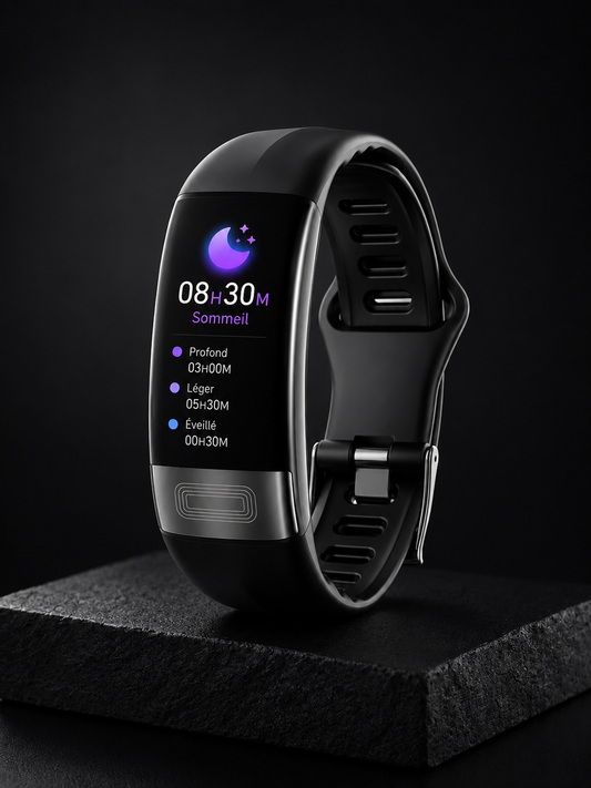 Moon Dream – Bracelet Connecté Santé ECG+PPG | Fréquence Cardiaque, Tension & SpO2