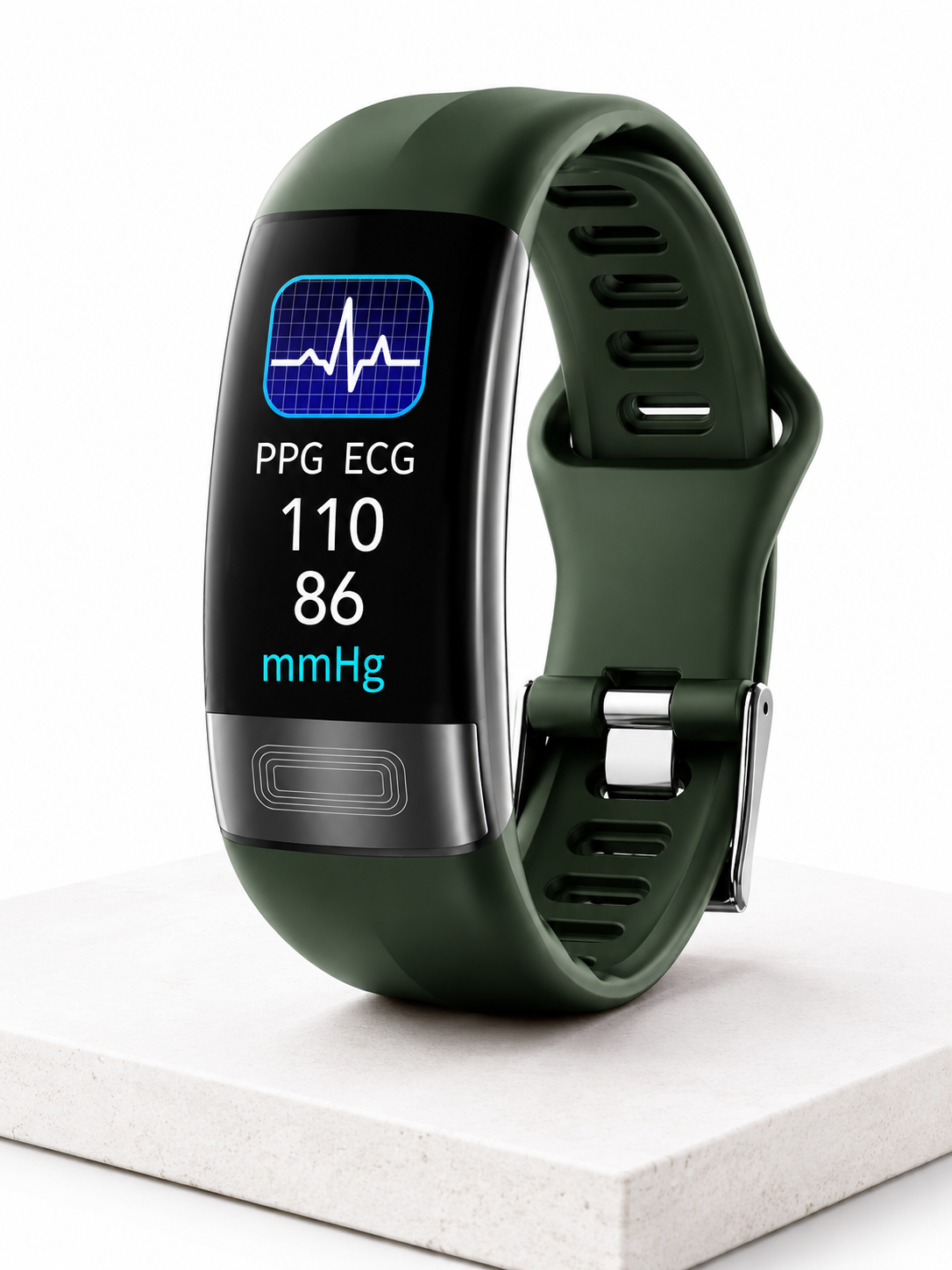 Moon Dream – Bracelet Connecté Santé ECG+PPG | Fréquence Cardiaque, Tension & SpO2