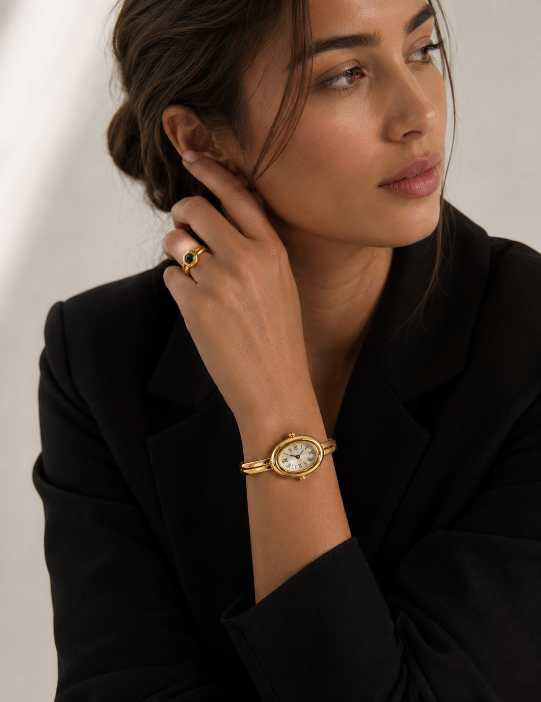 Moon Dream – Montre Femme Mini Luxe Or | Automatique, Verre Saphir, Chiffres Romains