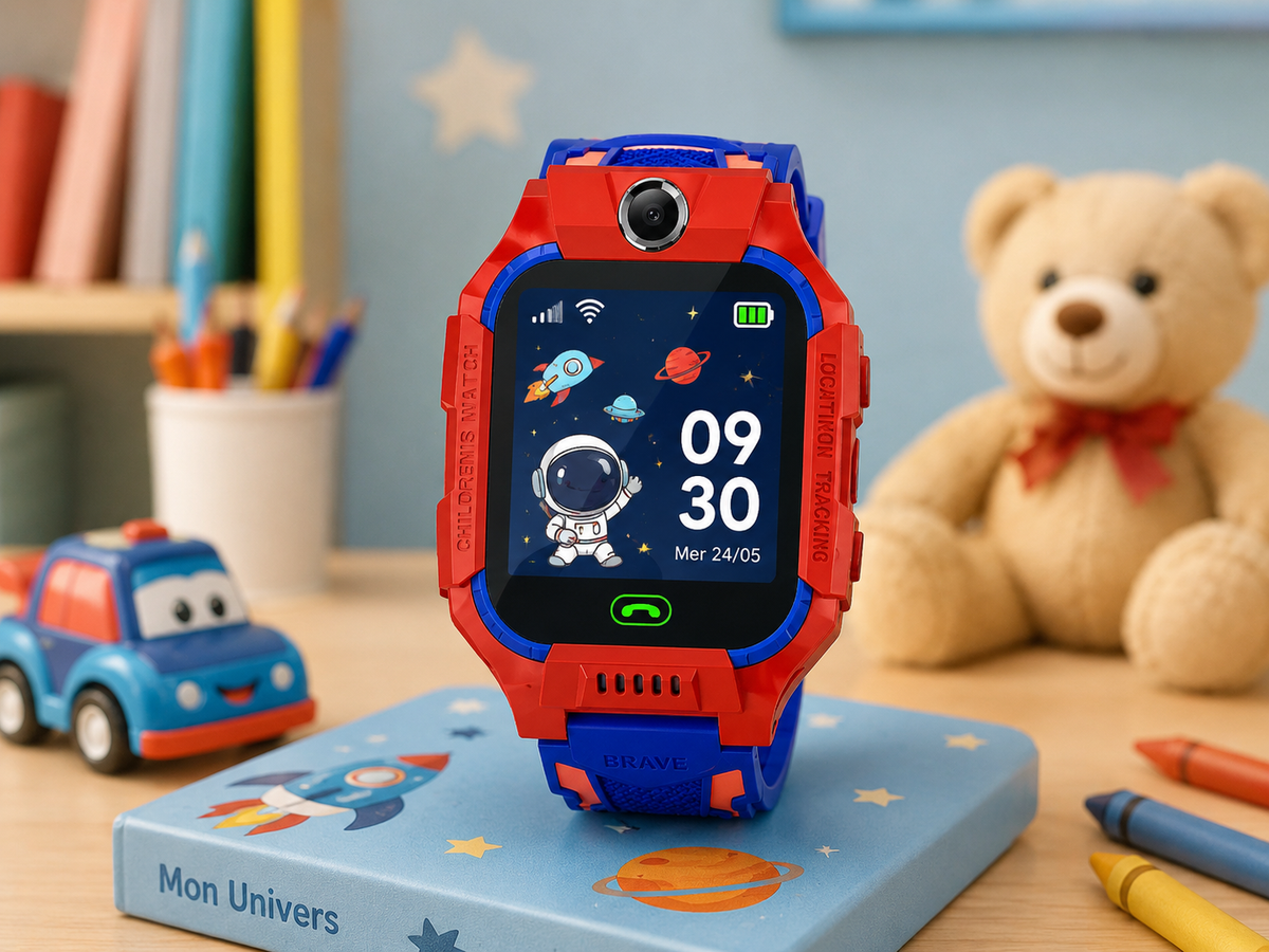 Moon Dream – Montre Connectée Enfant GPS & SOS | Carte SIM, Appels & Caméra 13 MP
