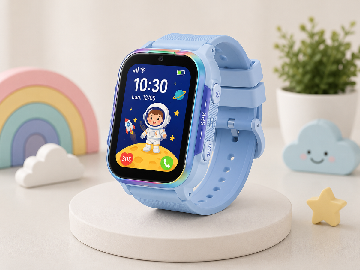 Moon Dream – Montre Connectée Enfant 4G | Batterie 700 mAh, GPS, Appel Vidéo & 7 Jeux Offerts