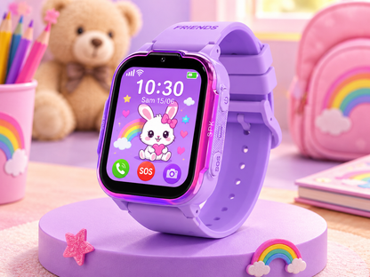Moon Dream – Montre Connectée Enfant 4G | Batterie 700 mAh, GPS, Appel Vidéo & 7 Jeux Offerts
