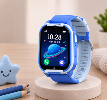 Moon Dream – Montre Connectée Enfant 4G | Fréquence Cardiaque, SpO2, GPS & Appel Vidéo CT24
