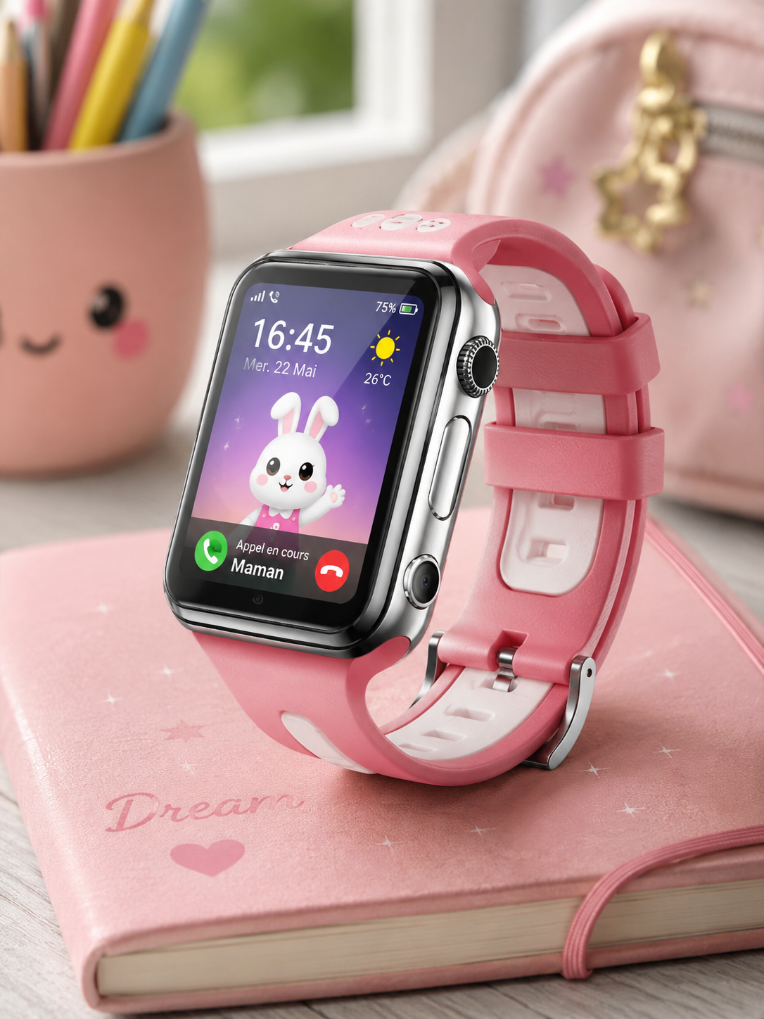 Moon Dream Smartwatch 4G GPS – Montre Connectée Étudiante & Enfant