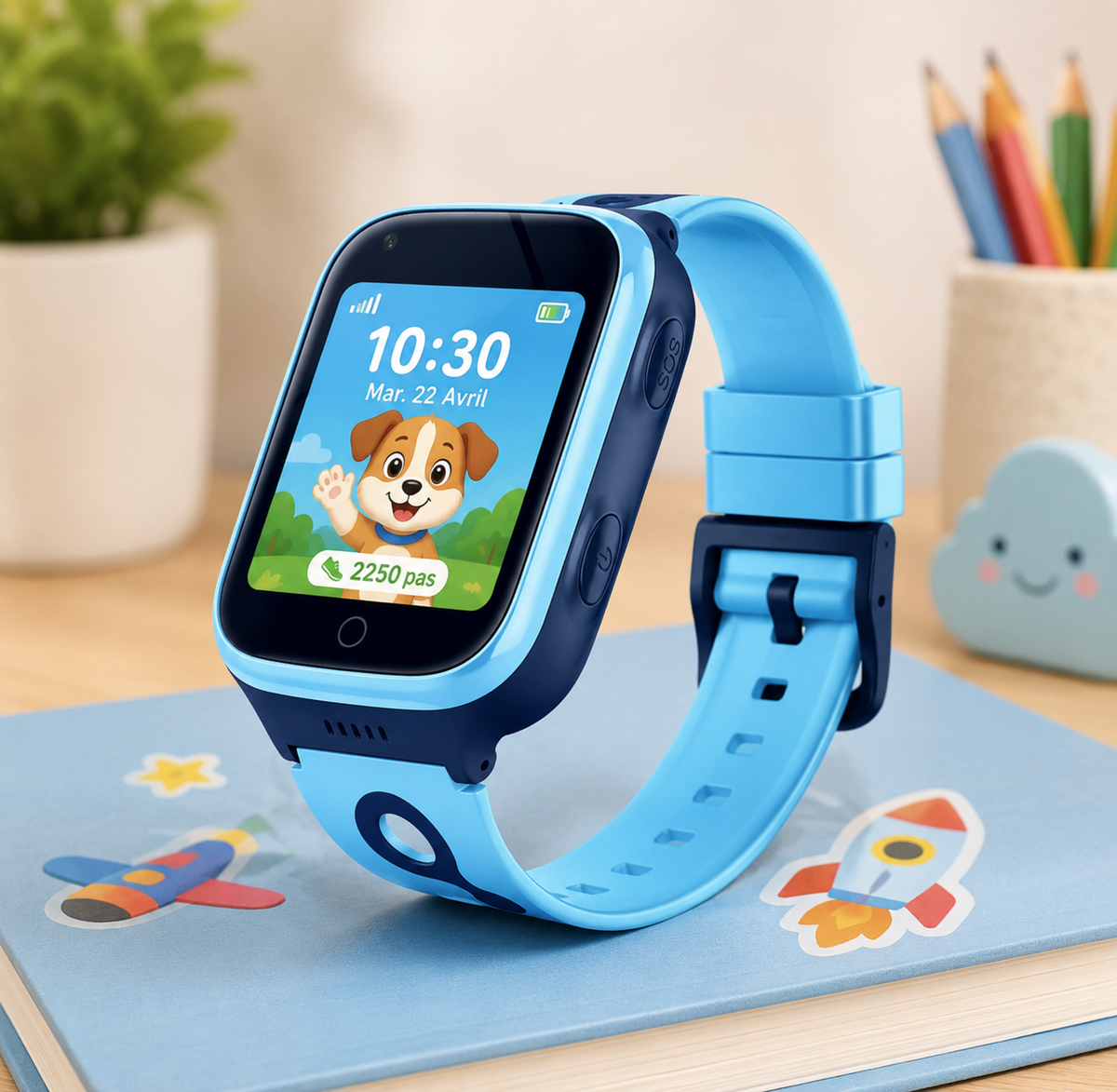 Moon Dream KidWatch 4G — Montre Connectée Enfant GPS & Appel Vidéo