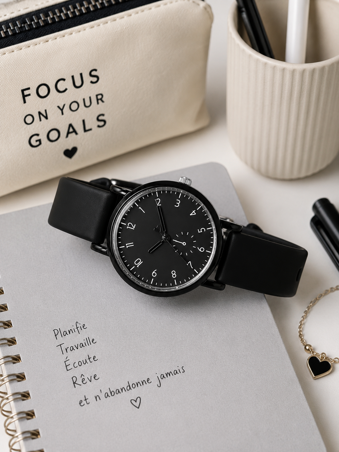 Moon Dream StyleWatch — Montre “ Adolescente ”Fashion Minimaliste Quartz Silicone
