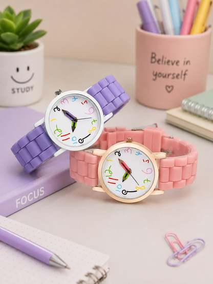 Moon Dream – Montre Enfant & Femme Silicone Jelly | Quartz, 9 Coloris, Style Casual