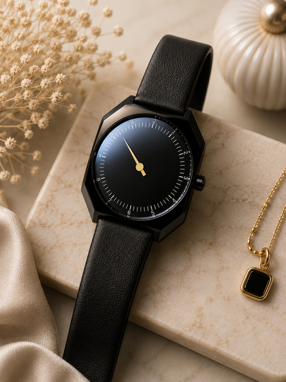 Moon Dream – Montre Homme Vintage Quartz | Design Rare, Bracelet Cuir ou Acier