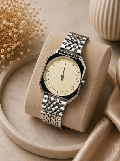 Moon Dream – Montre Homme Vintage Quartz | Design Rare, Bracelet Cuir ou Acier