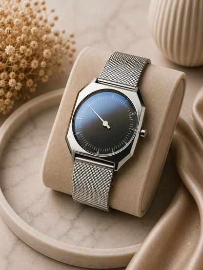Moon Dream – Montre Homme Vintage Quartz | Design Rare, Bracelet Cuir ou Acier